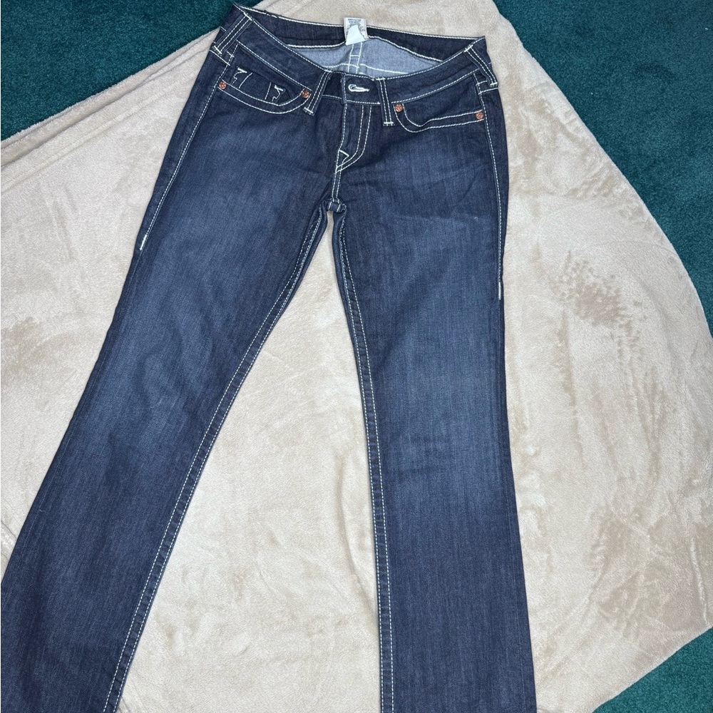 True Religion Women's Indigo Boot Cut Jeans